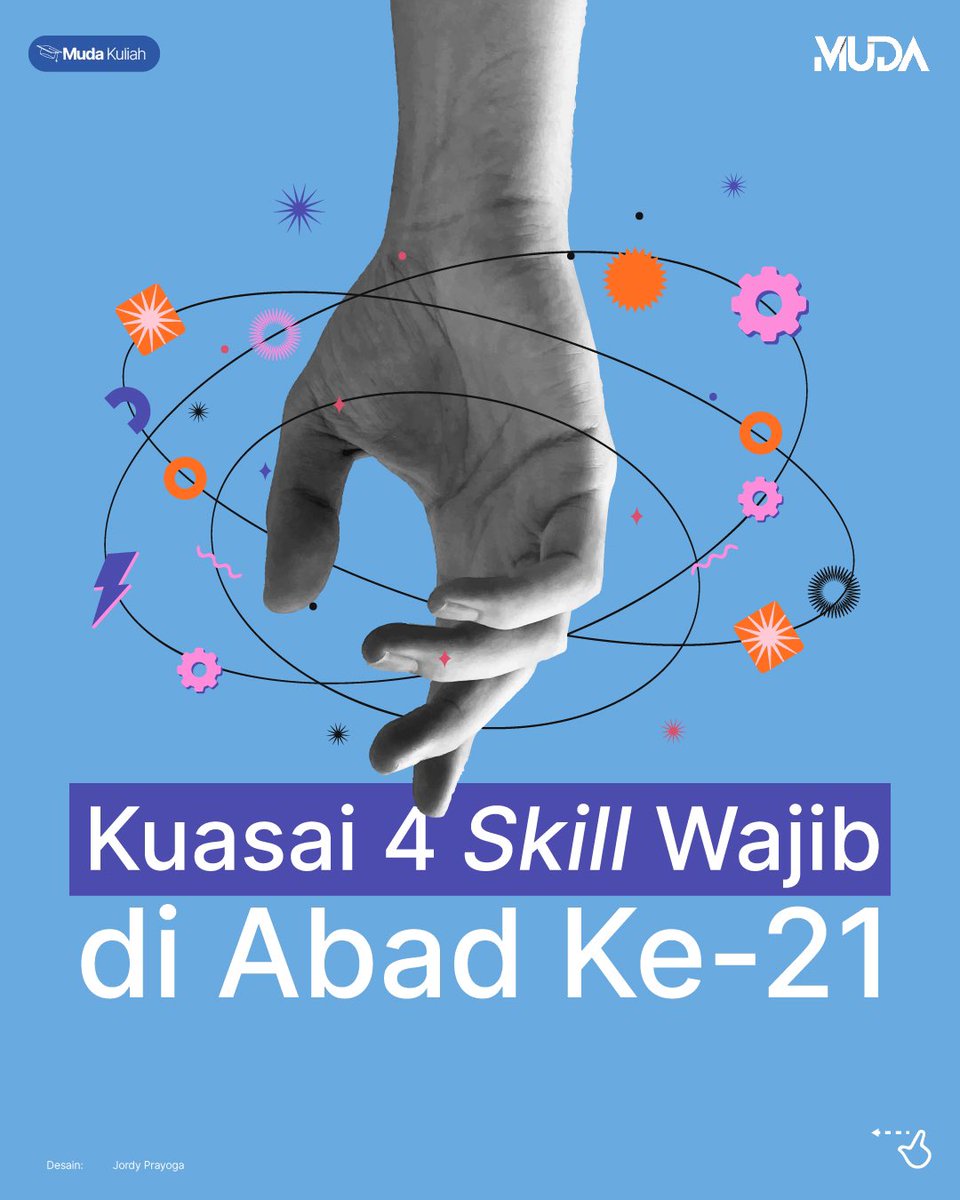 Abad ke-21 membuka berbagai peluang dan kesempatan baru. Di sisi lain, tantangan yang dihadapi semakin kompleks. Untuk itu, diperlukan skill agar kita dapat beradaptasi dengan baik. Mau tahu skill apa saja yang wajib kita miliki? Cek di sini. bit.ly/3zho0pA #MudaKuliah
