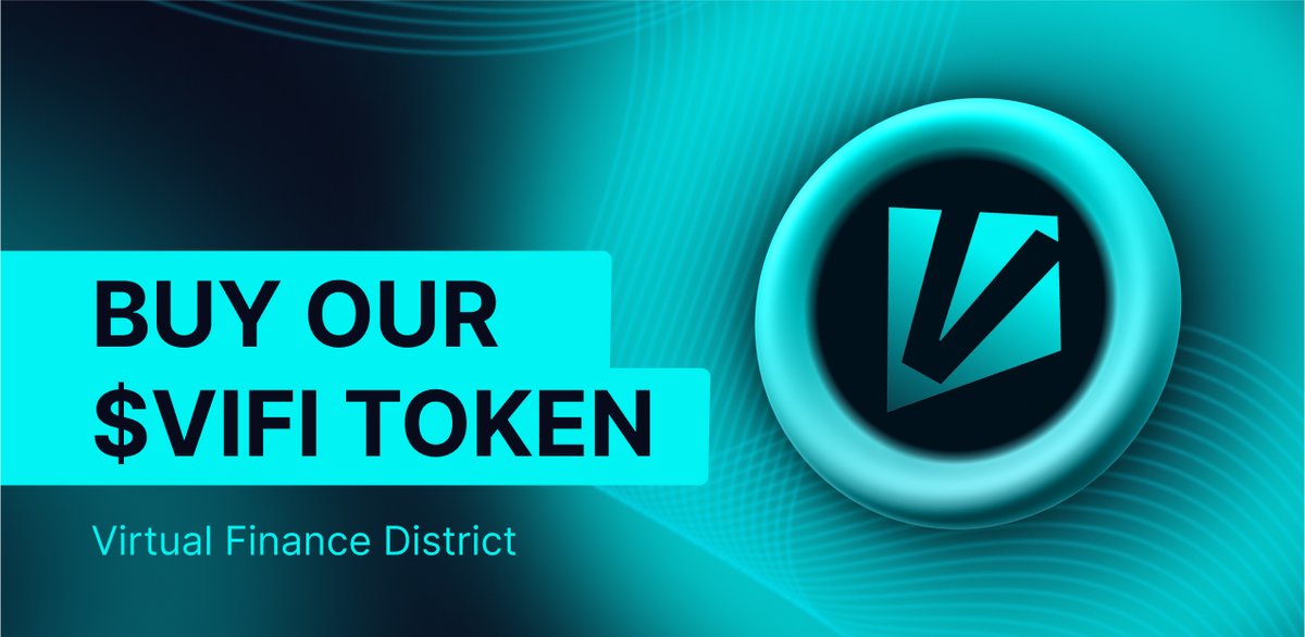 ViFi_Space's tweet photo. Buy tokens of one of the most non-standard #ViFi projects!

In the #VirtualFinanceDistrict we aim to create an interconnected
center for #DeFi - The #$VIFI Metaverse.

Buy tokens here : https://t.co/Y3n5b6Ud4R https://t.co/SsnjbtVwqI