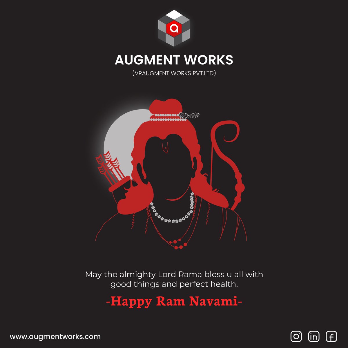 AugmentWorks123's tweet photo. On this Ram Navami, let us pray for real success!!
May the almighty always be with you.
Augment Works wishes you all, a very Happy Ram Navami!
https://t.co/0KwDBf05UO
#Augmentworks #AW #ramnavmi #ramnavmispecial #happyramnavmi #ramnavmifestival #ramnavmi2023 #happy_ramnavmi https://t.co/rIgt5QPXGt