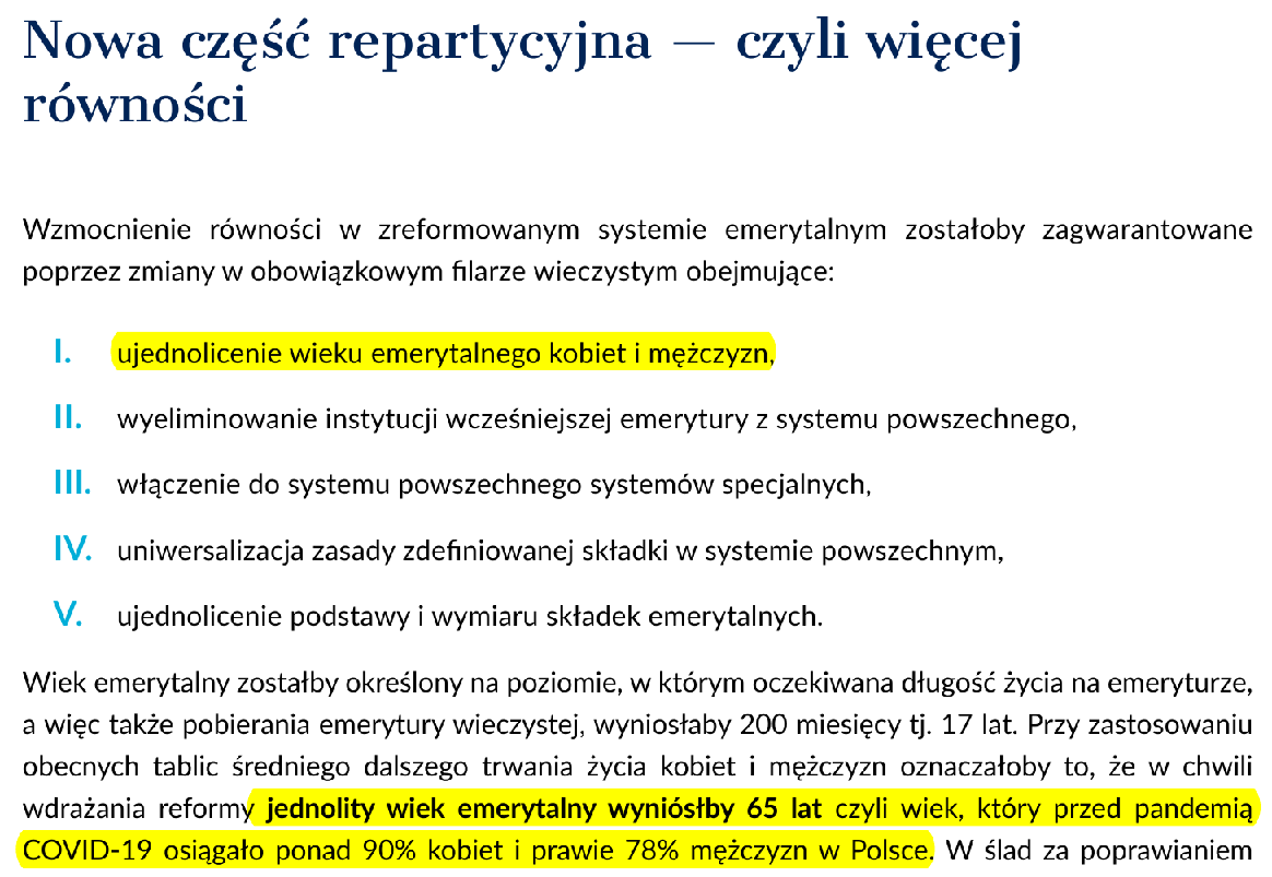 Michał Gulczyński (@gulczynskim) on Twitter photo 2023-03-29 10:58:35 Think tank @Wise_Europa (@mbukows) przygotował propozycję reformy systemu emerytalnego. Jedną z głównych propozycji jest wyrównanie wieku emerytalnego dla kobiet i mężczyzn. wise-europa.eu/2023/03/22/eme… Think tank @Wise_Europa (@mbukows) przygotował propozycję reformy systemu emerytalnego. Jedną z głównych propozycji jest wyrównanie wieku emerytalnego dla kobiet i mężczyzn. wise-europa.eu/2023/03/22/eme…