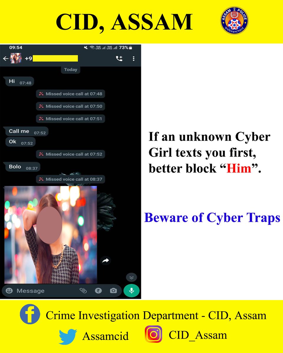 Beware. Stay Cyber Safe. <a href="/CMOfficeAssam/">Chief Minister Assam</a> <a href="/DGPAssamPolice/">DGP Assam</a> <a href="/gpsinghips/">GP Singh</a>