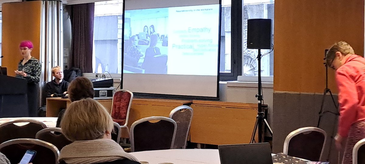 siansrobs's tweet photo. A fantastic presentation by @_Emilie_Edwards at the #RCMEdRes23 Conference today, discussing neurodiversity and education in Midwifery. Thank you! @MidwivesRCM @RcmWales @JudeField @SHSBangor @BangorUni @GillWaltonRCM https://t.co/d8kY7j3nNw