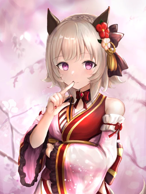 #ウマ娘 #カレンチャン 「桜のように儚くないって、お兄ちゃんは知ってるよね。」 