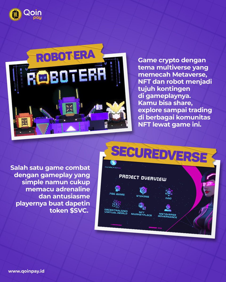qoinpay's tweet photo. Hai Cryptoholders!
Hari ini Mike mau kasih rekomendasi game #Crypto buat kamu nih! Eitss, tapi bukan sembarang game! Soalnya, kamu bisa dapetin crypto lewat game ini
Punya rekomendasi game seru lain, Cryptoholders? Boleh dong share di kolom komentarโ๏ธ
#Qoinpay #UtilizeYourCoin https://t.co/ltsVTQS2MJ