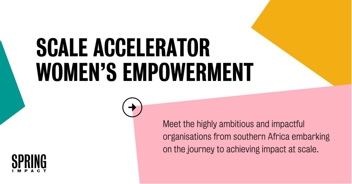 SpringImpact's tweet photo. After a rigorous selection process that attracted hundreds of brilliant applications, we're thrilled to officially announce the 11 highly ambitious organisations selected for our first ever #ScaleAccelerator #WomensEmpowerment cohort.
Meet them here: https://t.co/yAqwyUqs5y https://t.co/NJI7IUFrxZ