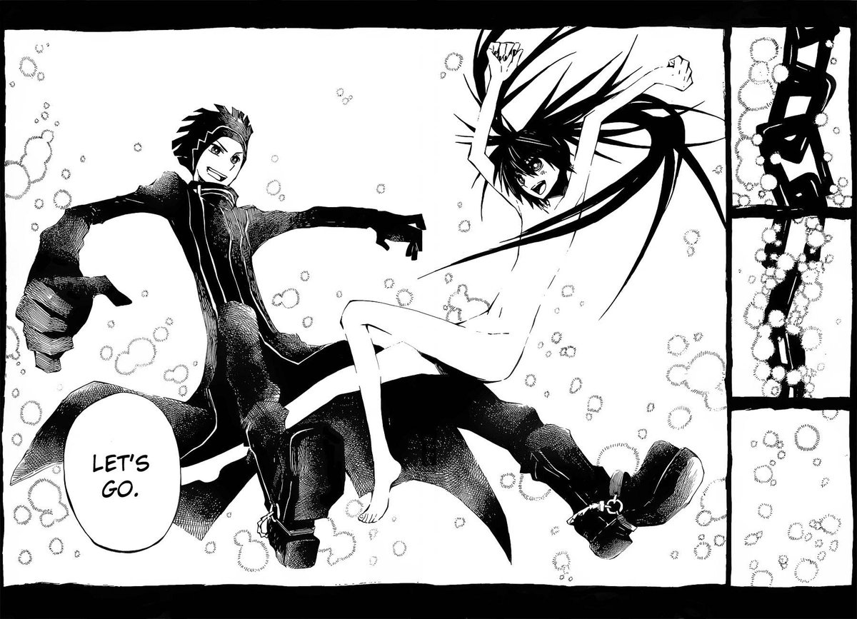 Dead & Ron for Rock. I love that Dead, even though she has died from traffic accident, she is a person who loves her husband wholeheartedly. Manga B★RS: Innocent Soul. hukeweb #ブラックロックシューター #ロック #Rock #デッド #Dead #BRS #BlackRockShooter ★★😳★★💚💙💜💚💙