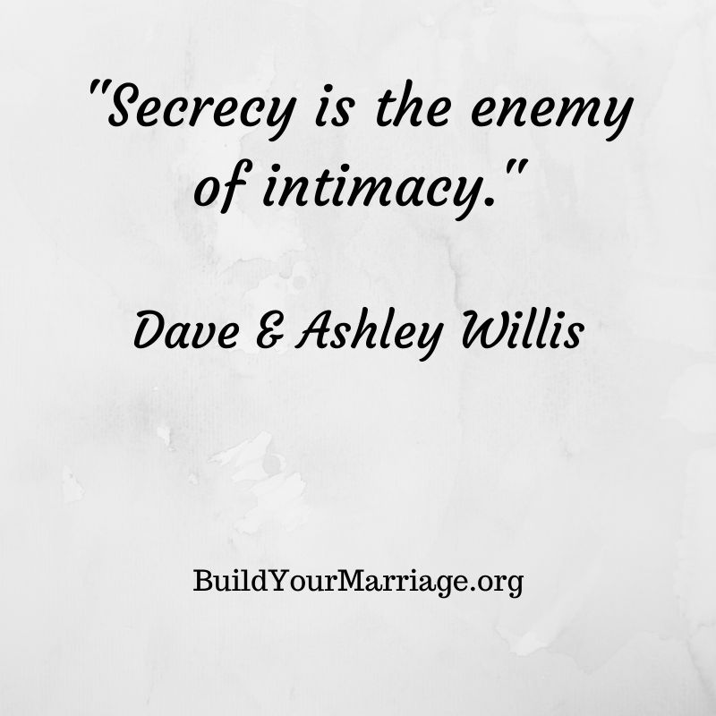 You increase intimacy exponentially when you are fully open and honest with your spouse...even when it's hard or scary to do so. @DaveWillis @XOmarriage