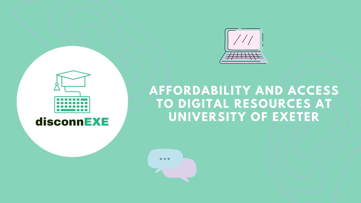 disconnEXE's tweet photo. Did you know that 62% of students we surveyed said they know someone who has had trouble accessing tech at uni?! 
We are disconnEXE and we’re here to raise awareness of this issue at Exeter 💚 1/9
@exetercomms
 #ExeterCommsTwitterConference2023 https://t.co/AvStsMUrsH