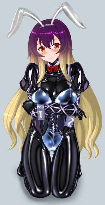 #バニーガールを描くと楽しい
ぴっちりフルバニースーツ(*`ω` *) 