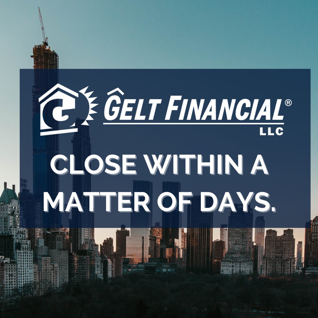 Gelt Financial is the premier private money lender offering non-bank #commercialmortgage programs to meet the needs of its borrowers. Fast approvals, fast closings, collateral-based, foreclosure bailout, credit problems OK. When your bank says NO, we say YES! 💯 #mortgage