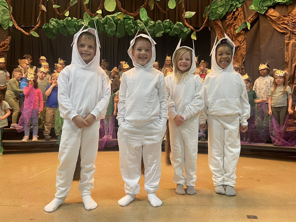 The Kindergarten and 1st graders did a fantastic job on their program, The Wild Things! Bravo!!