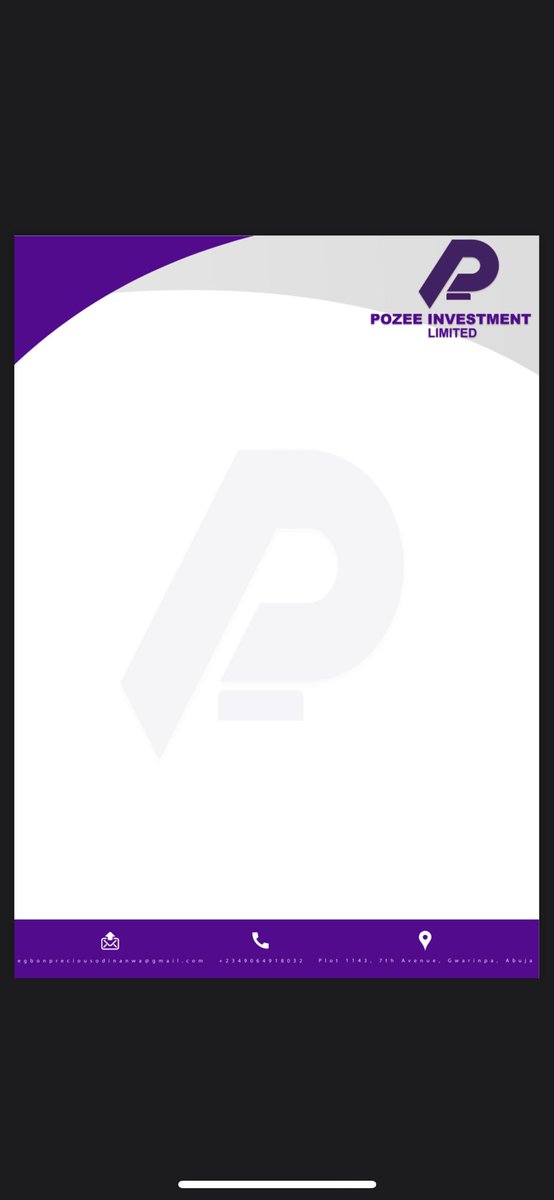 3iDesigns's tweet photo. [ Letterhead Design ]
.
Pozee Investment Limited...📈
.
#logo #brand #design #graphics #brandpackage #adobe #logoinspiration #creativeart #photoshop #illustrator #trending #vectorart #digitalmarketing #graphicdesigner 
.
#3iDesigns #3iDe #tripleiDesigns 🌍 https://t.co/te18dd4G3h
