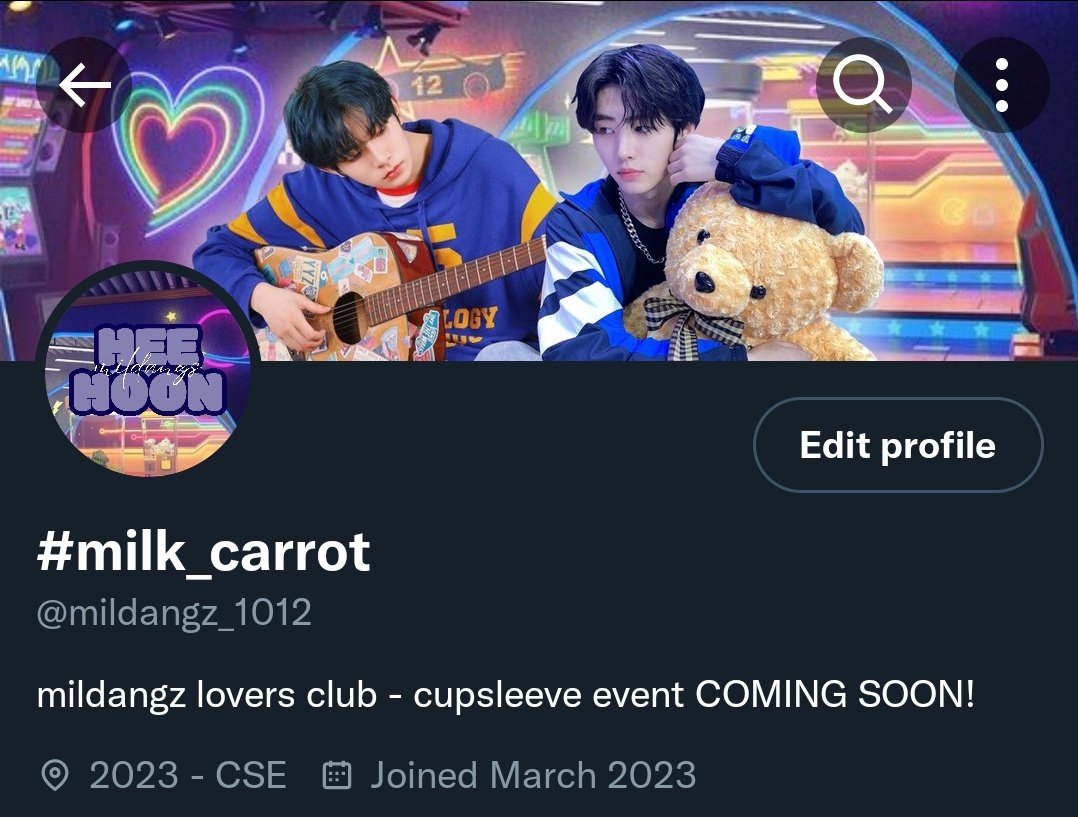 hello there! 

<a href="/mildangz_1012/">mc</a> is now open! 
this account is made for HEEHOON upcoming cupsleeve event. All updates regarding the event will be tweeted from this account.

kindly rt this to spread ♡︎