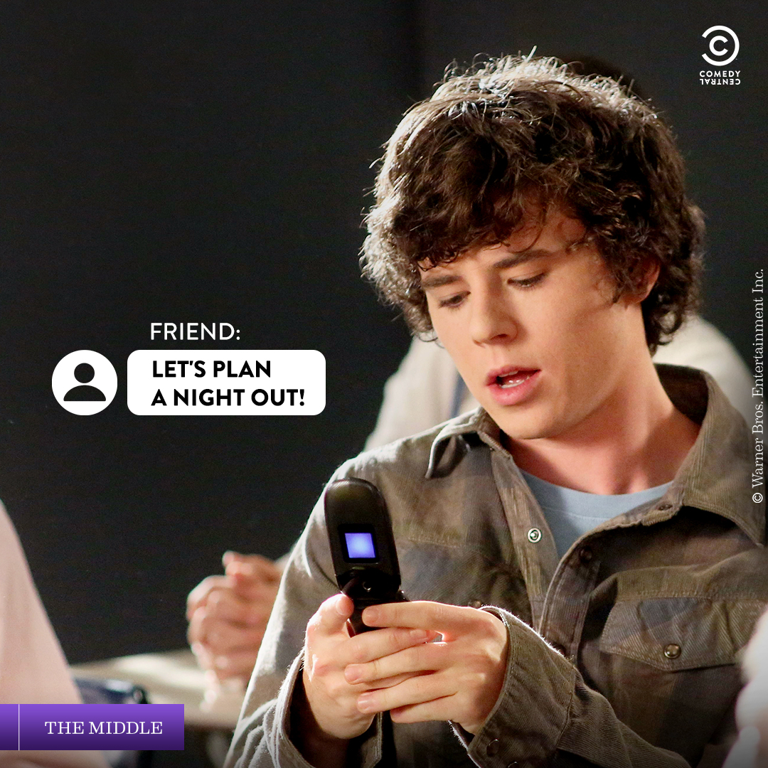 ComedyCentralIn's tweet photo. Some texts just leave you speechlessβ¦.or maybe reply-less π¬
Watch #TheMiddle Mon-Fri at 8 PM only on #ComedyCentral.
#ComedyCentralIndia #FamilyDrama #Comedy #Drama #TVShow #Series #Sitcom #Funny #Text #TextMemes #TheMiddleShow #AxlHeck #Axl #Sitcom #TVShow https://t.co/H70V6iZ72e