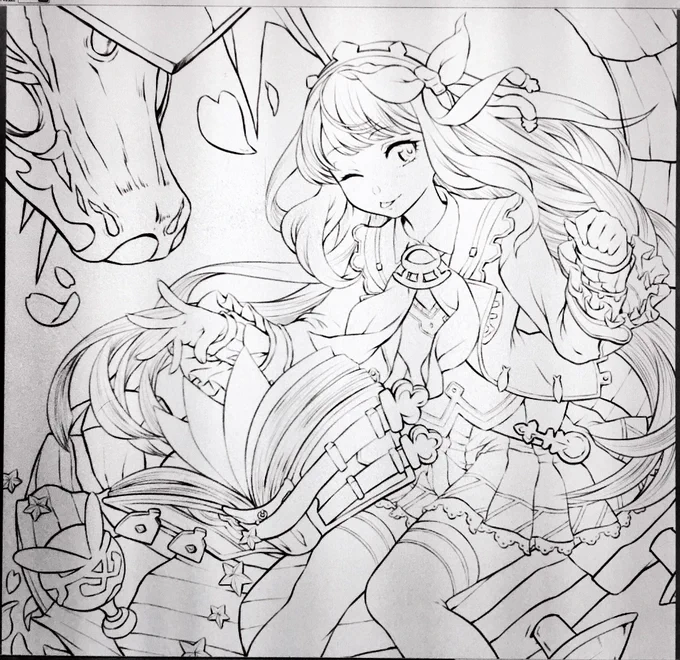 これはいにしえのグラブルオタクの時に描いたカリおっさん 