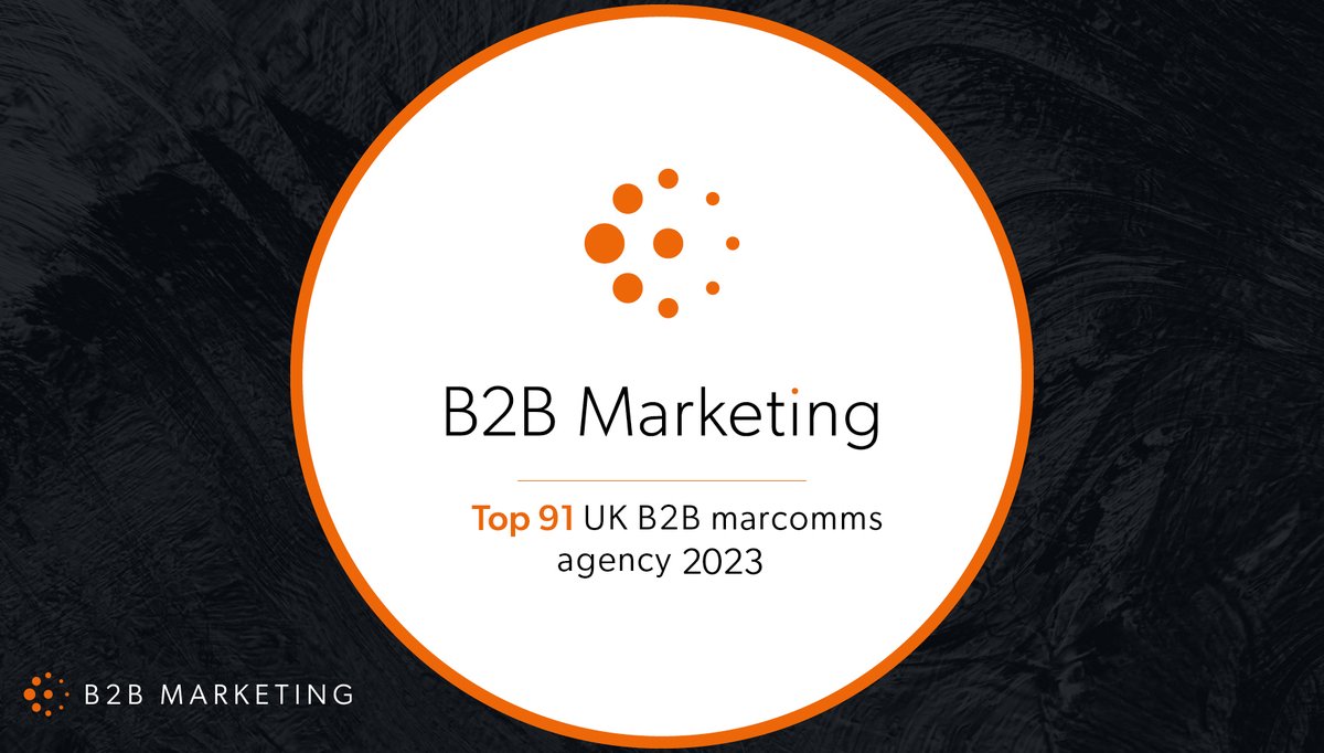 Ambitiouspr's tweet photo. We're delighted to share that AMBITIOUS PR is in the 'Top 91 UK B2B Marketing Agencies' in the @MarketingB2B UK Benchmarking Report 2023.

A great achievement as an agency.

Download the full report here: https://t.co/xemUWfw80r

#PRagency #B2Bagency https://t.co/89Qcjw7625