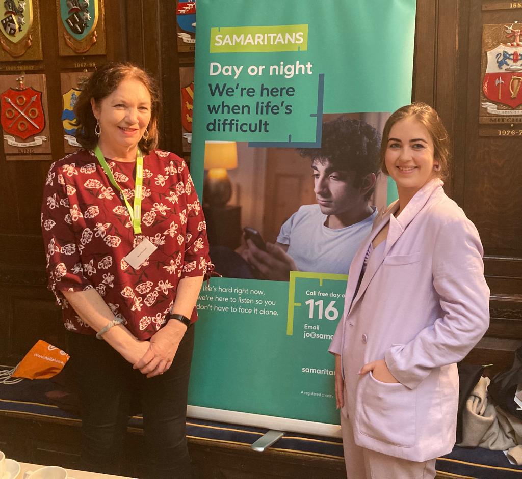 SamaritansIRL's tweet photo. Thank you @MHReform for having us at your #MemberShowcase in the @MansionHouseDub today. 
 It was great to meet like minded organisations, politicans &amp; stakeholders working to improve #mentalhealth support in Ireland 💚 https://t.co/aRYdMA0YyH