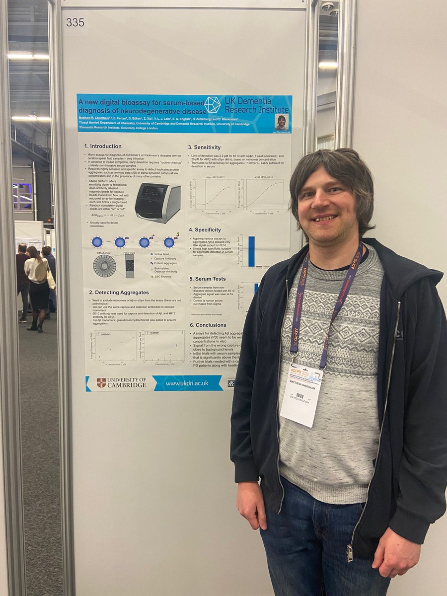 Matthew Cheetham (@mcheetham) on Twitter photo Come and visit me at poster 335!
Talk to me about blood based assays for early detection of Alzheimer's and Parkinson's disease
<a href="/adpdnet/">AD/PD - Advances in Science & Therapy</a> #ADPD2023 Come and visit me at poster 335!
Talk to me about blood based assays for early detection of Alzheimer's and Parkinson's disease
<a href="/adpdnet/">AD/PD - Advances in Science & Therapy</a> #ADPD2023