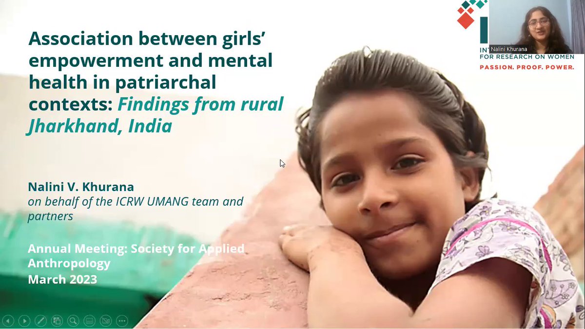 ICRWAsia's tweet photo. Nalini V. Khurana, Technical Specialist – Gender and Social Inclusion at @ICRWAsia, presented the findings from the UMANG project at the Annual Meeting of the Society for Applied Anthropology @SfAAnthro held today in Cincinnati, Ohio. 
#UMANG #ICRW 
@MarieBraultPhD @nalinivk https://t.co/xnaiv2KFlh