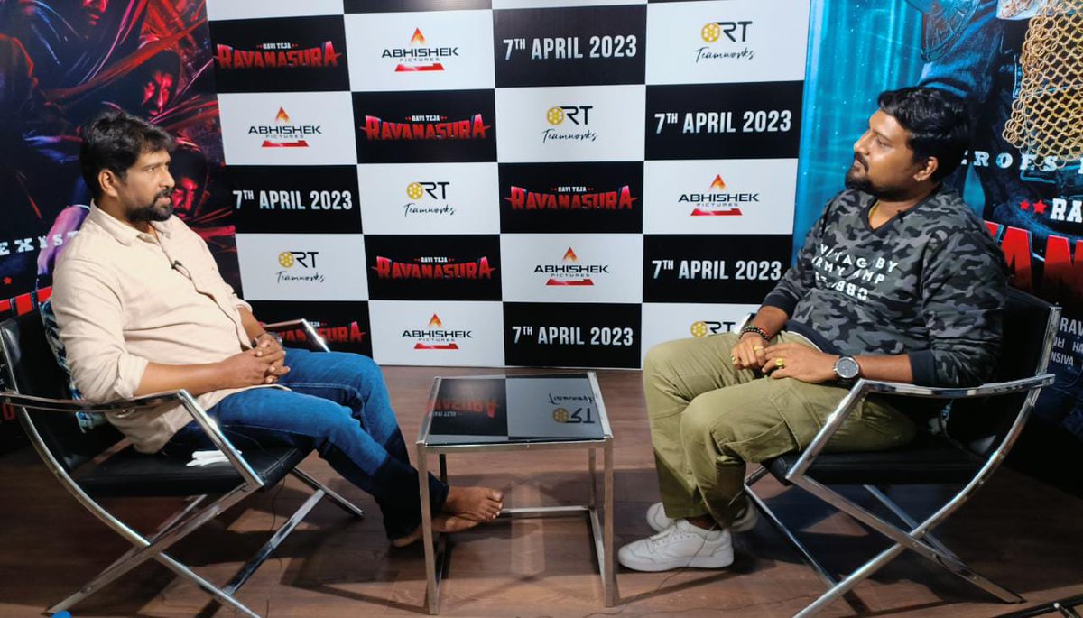 wareymedia's tweet image. Talented music director @rameemusic shares exciting things about #Ravanasura with @tfpcin @iDreamMedia #FridayPoster &amp;amp; @FilmNagarTalks. 😍✨

Full interviews to be aired 🔜 💥

#RavanasuraOnApril7
@RaviTeja_offl @iamSushanthA @sudheerkvarma @AbhishekPicture @RTTeamWorks