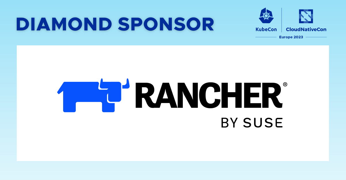 KubeCon_'s tweet photo. #KubeCon + #CloudNativeCon Europe officially kicks off in just three weeks! 🕺💃

A BIG thank you to diamond sponsor @rancher_labs! 💎 https://t.co/i8IWsChpEG
