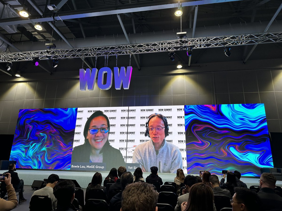 Tina8verse's tweet photo. Gm from @WOWsummitWorld HK!!! Amazing 1st day with filled with great talks and web3 frens🤩 #WOWHK #animocabrands #gamee @ysiu https://t.co/SShWTKZDyx