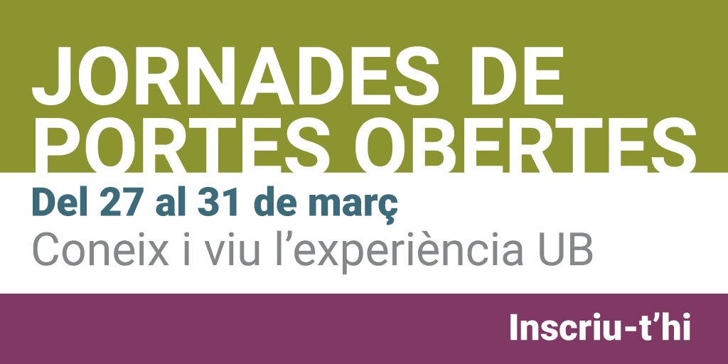 UniBarcelona's tweet photo. #FutursUB | 👩‍🎓🧑‍🎓 Vols conèixer els graus de @QuimicaUB?

✅ Grau de Química 
✅ Doble grau ADE-Química

🗓️ Dimecres 29 de març
🕐 16:00
💻 https://t.co/wW28SVsZSY
 
Connecta-t’hi! https://t.co/uJreAUc5Iq