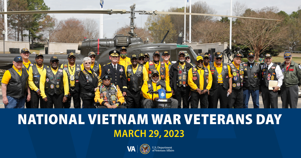 Today is National Vietnam War Veterans Day. Approximately 2.7 million American men and women served in Vietnam. We thank all Vietnam Veterans and their families who served during this era. We honor and remember your sacrifice.