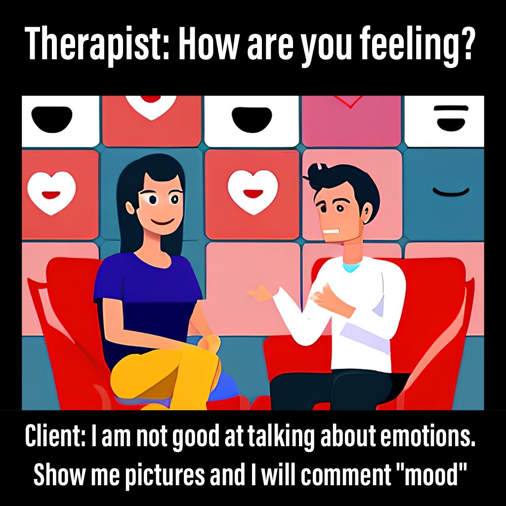 feelsart_ai's tweet photo. Ask anyone how they feel and you may get an “Ahhhh. Hmm… I am fine” or such. Did you know, there is an AI-trained app that lets you play non-stop visualizing your emotions? Here, go kick its tires 👉 https://t.co/nDAzWXdd2V … and then let us know how you really feel. 

#mood https://t.co/NtX48WHBKZ