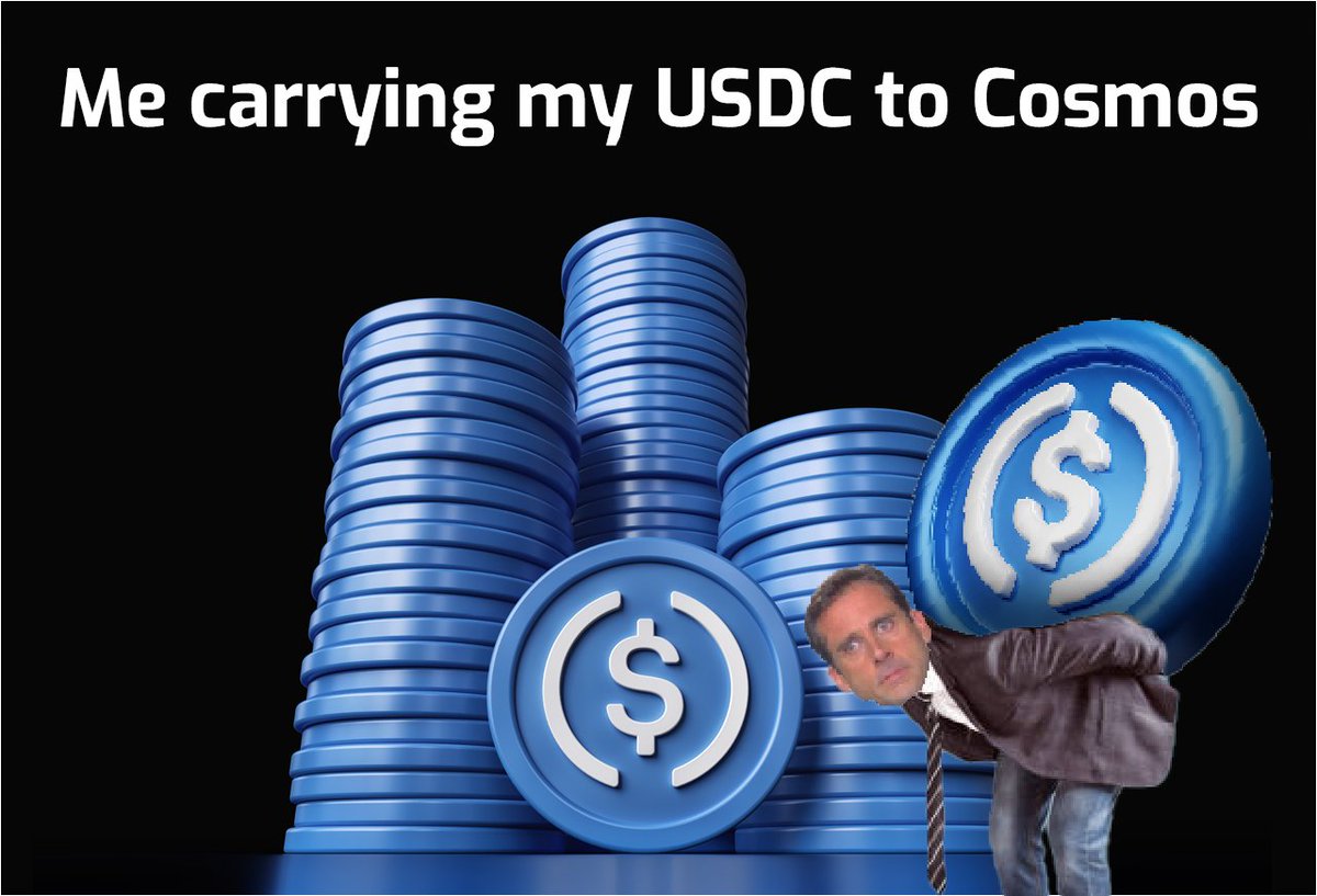 Such great news for my 20$ savings 
$USDC x #Cosmos