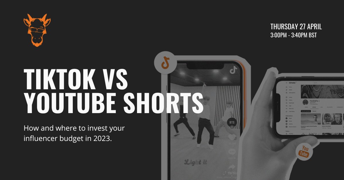 Sign up for our next virtual event! eu1.hubs.ly/H03kh7D0

Two Goats go head to head to argue the case for TikTok and Shorts. 🥊

#tiktok #youtubeshorts #influencermarketing #youtube