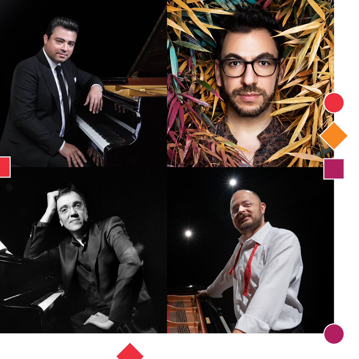 muzikfestivali's tweet photo. Bugün Dünya Piyano Günü. 🎹🎉 Piyanodaki tuş sayısından ilhamla yılın 88. gününe denk gelen bu anlamlı günü, bu sene festivalde dinleyeceğimiz birbirinden değerli piyanistlerimizle kutlamak istedik. 💫 https://t.co/swxLUZhpRt
