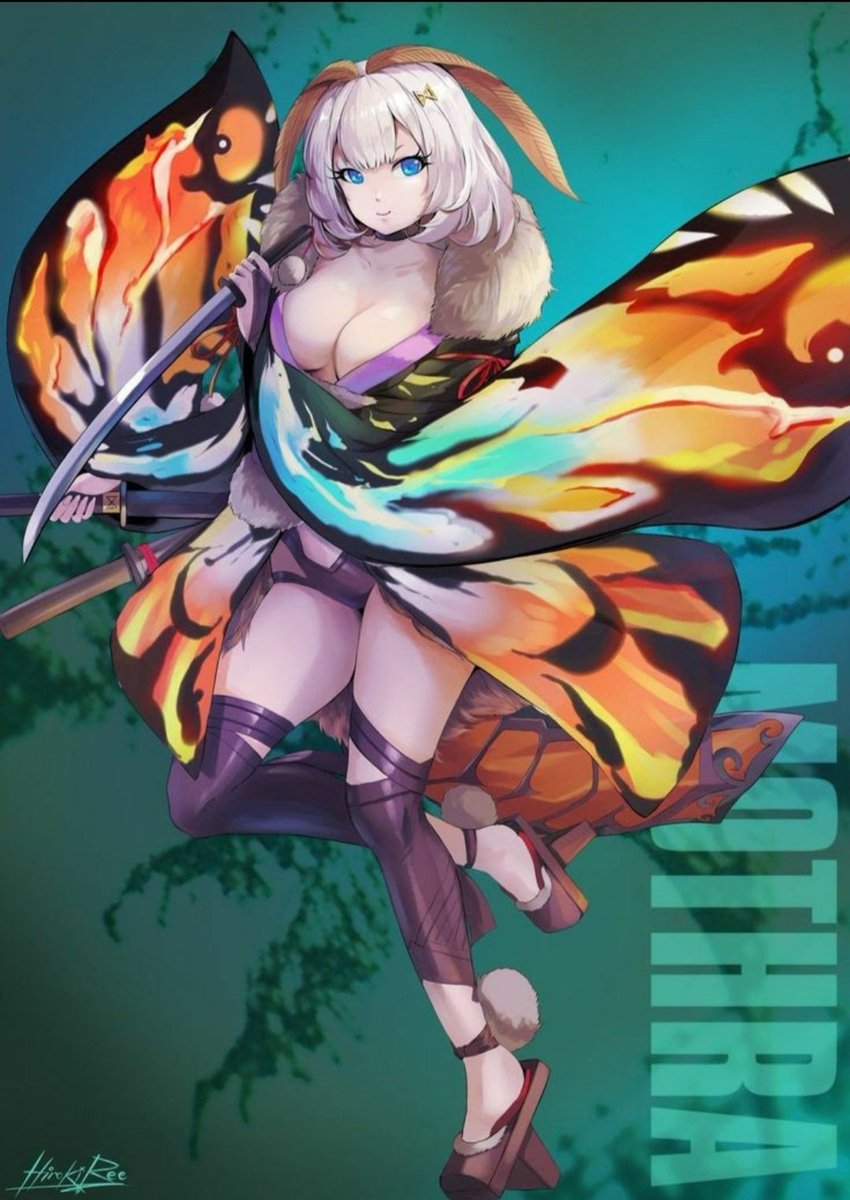 sherrinap's tweet image. Can&apos;t post moth art without posting my fave, Mothra!
#moth #mothart #mothpeople #mothfairy #fantasy #fantasyart #cute #kawaii #picoftheday #pictureoftheday #art #artwork #mothra