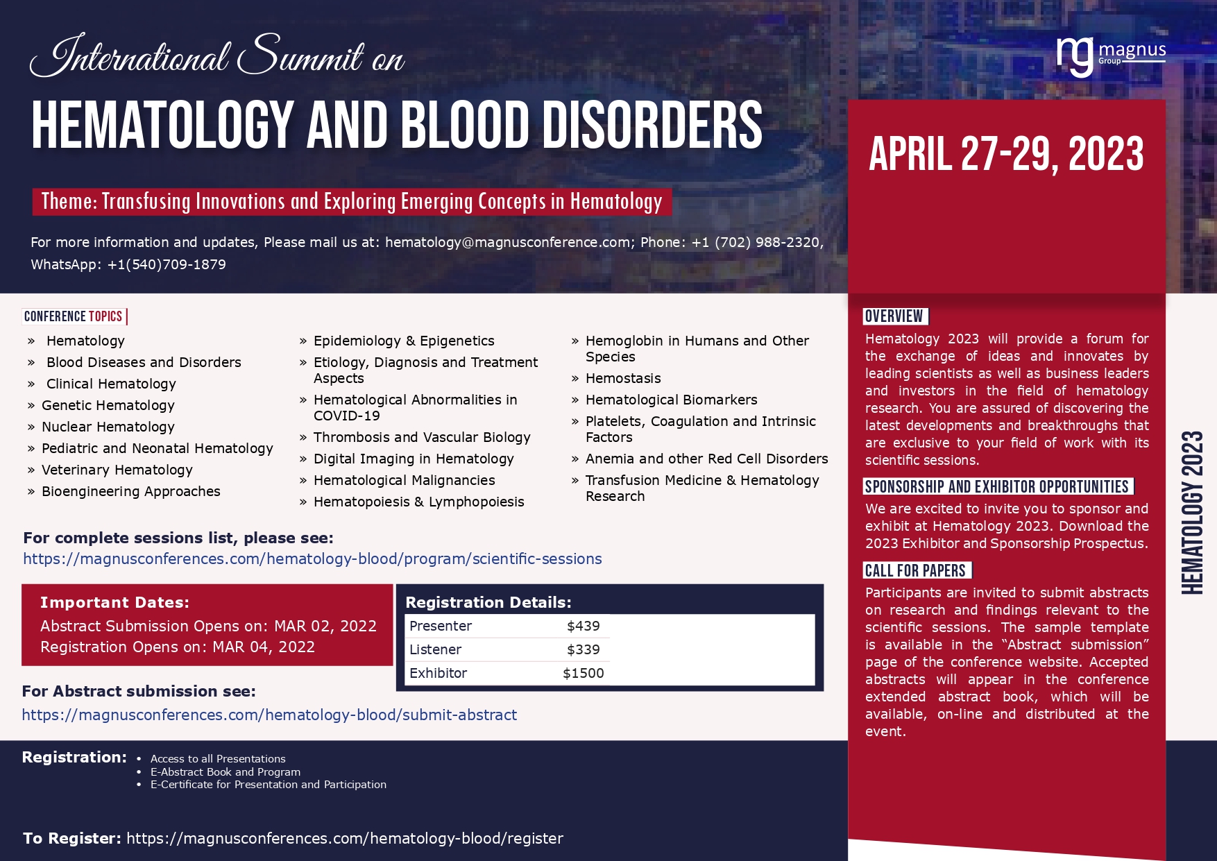 Joshina (Hematology_Conf) / Twitter