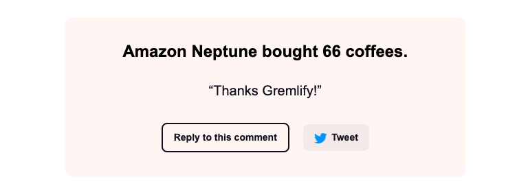 gremlify.com (@gremlify) on Twitter photo Amazon Neptune proved again it cares about the Graph Community by supporting Gremlify at <a href="/buymeacoffee/">Buy Me a Coffee</a> !
Thanks <a href="/awscloud/">Amazon Web Services</a> !
<a href="/apachetinkerpop/">TinkerPop</a>
#neptune #graphdb #tinkerpop Amazon Neptune proved again it cares about the Graph Community by supporting Gremlify at <a href="/buymeacoffee/">Buy Me a Coffee</a> !
Thanks <a href="/awscloud/">Amazon Web Services</a> !
<a href="/apachetinkerpop/">TinkerPop</a>
#neptune #graphdb #tinkerpop