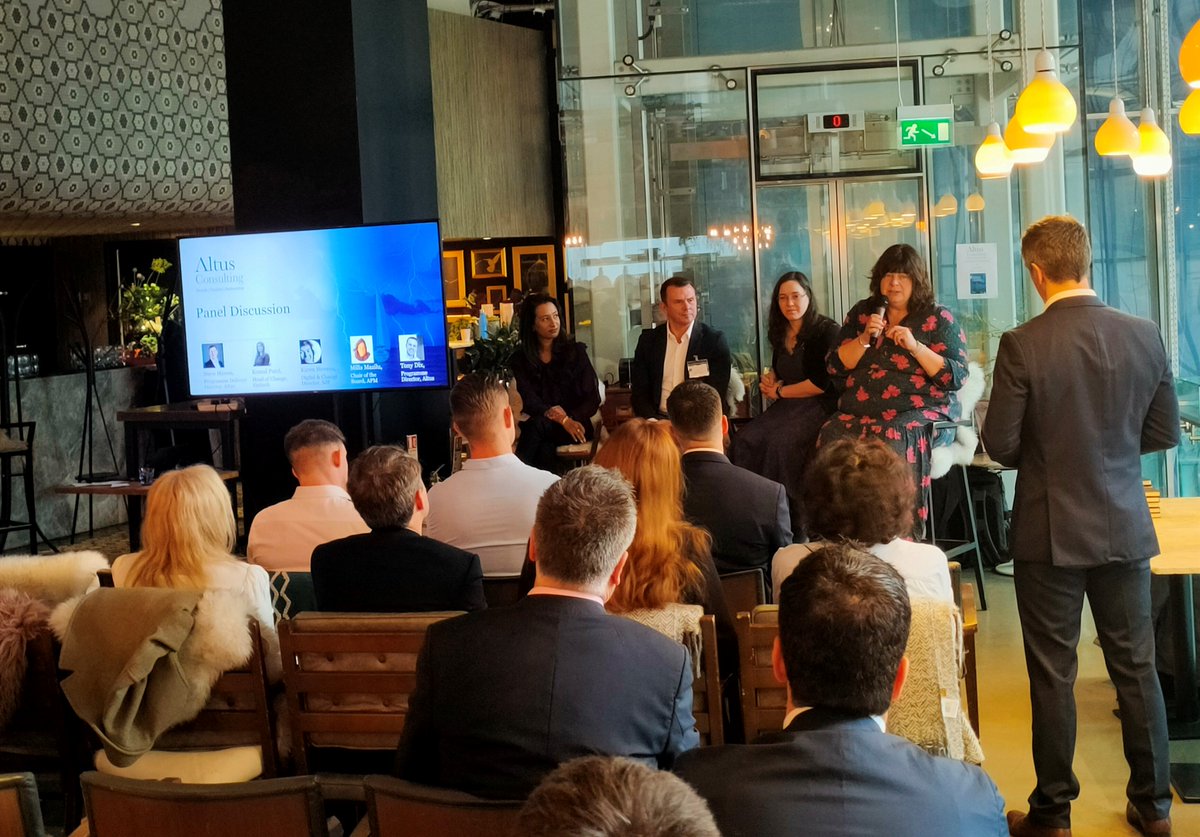 AltusCons's tweet image. Thank you to everyone who attended the launch of our new #ChangeDelivery whitepaper - Navigating the Sea of Change: Are FS firms failing to set the right course for successful transformation?

Download your free copy here 👉 loom.ly/dFzP1YQ

#ProjectManagement #FinServ