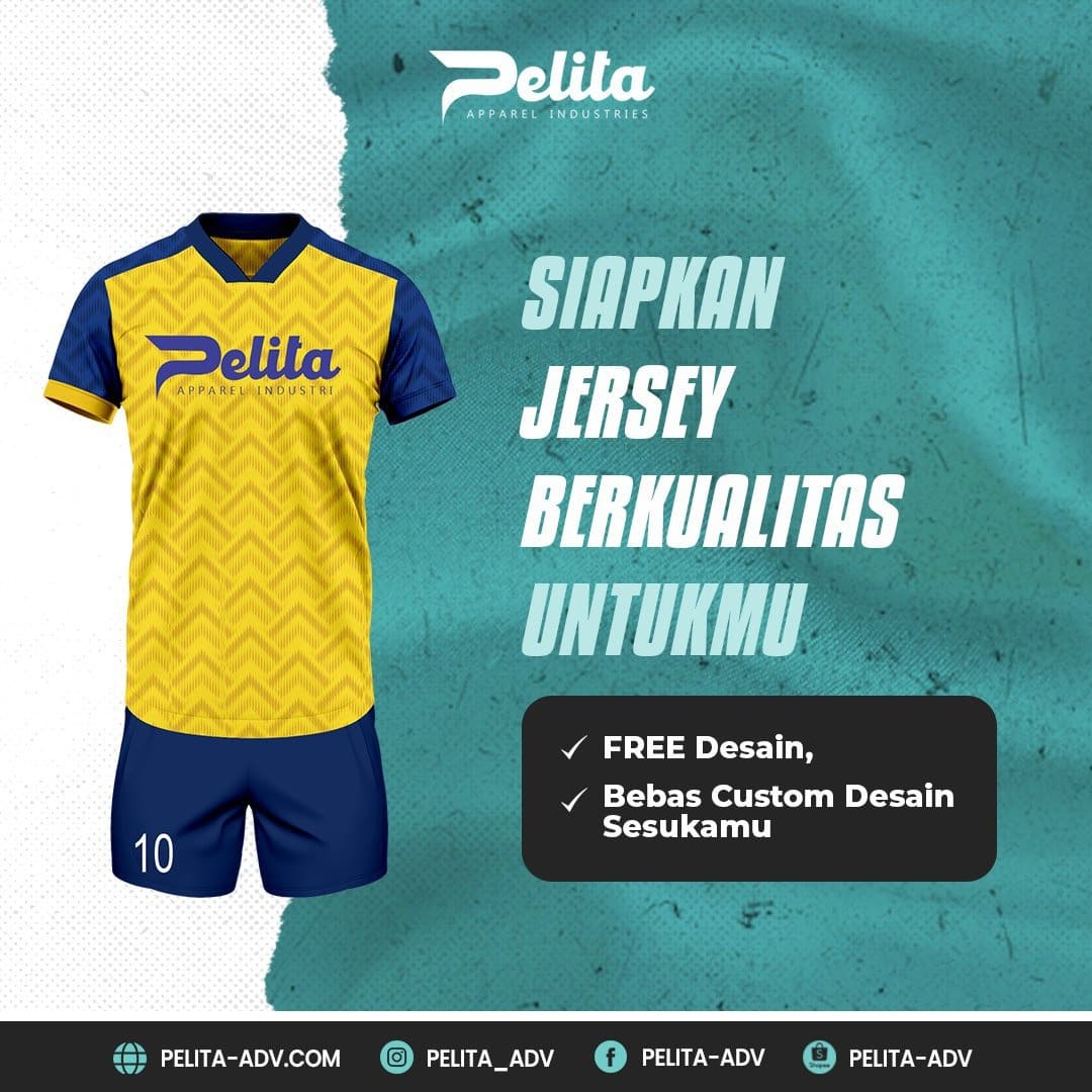 Jersey sesuai selera dengan custom design yang bebas? Yaktul. Kamu udah tepat kok.

Sini, langsung hubungi kami aja!

#jersey #jerseyfutsal #jerseymurah #jerseybola #football #futsal #jerseyprinting #newjersey  #customjersey #footballjersey