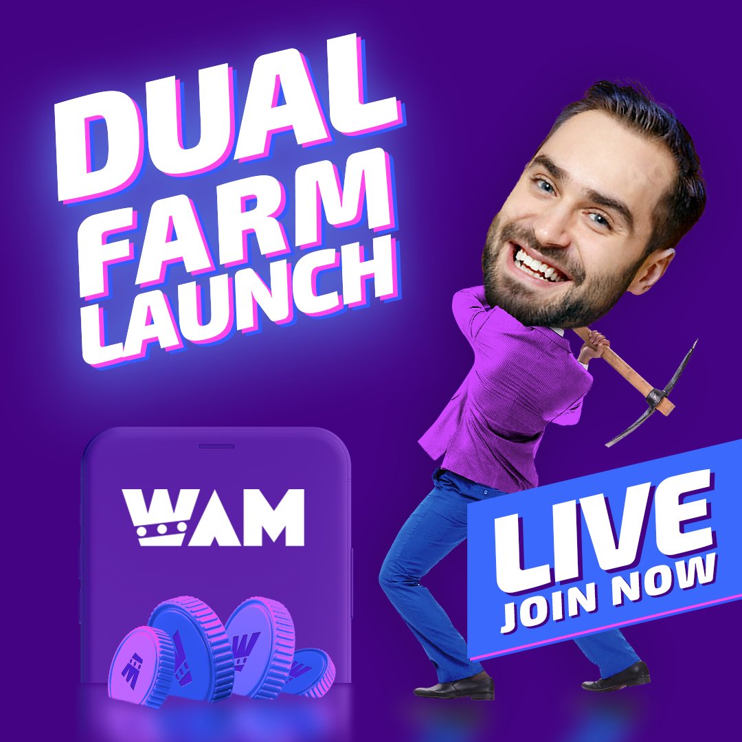 playWAM's tweet photo. 🚀 Dual Farms are now LIVE

👉 Whether you’re an #investor, a #gamer or just starting out, #WAM ecosystem offers a #fun and engaging experience that rewards you for your efforts.

👨‍🌾 Catch the best APR by farming now via @ProteoDeFi and earn $WAM and #sProteo tokens.

ℹ️ More details at: https://t.co/9dXPUIRdxx