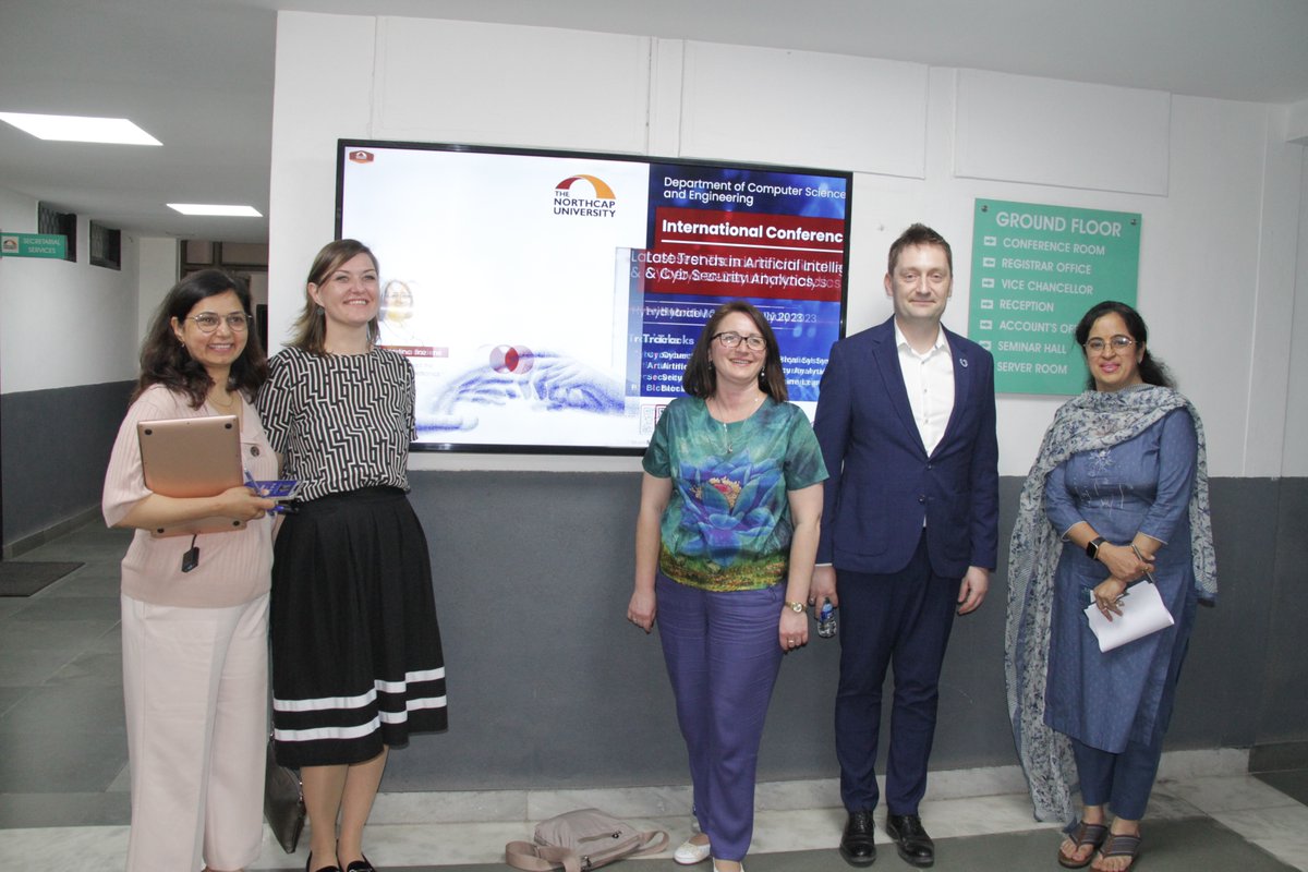 NorthCap_Univ's tweet photo. It was a pleasure to host delegates from Vilnius Gediminas Technical University (#VGTU), Lithuania yesterday! #NCU is super excited to explore opportunities with VGTU, an institute globally recognised for its research and innovation in various fields. https://t.co/AOv1ttMRJA