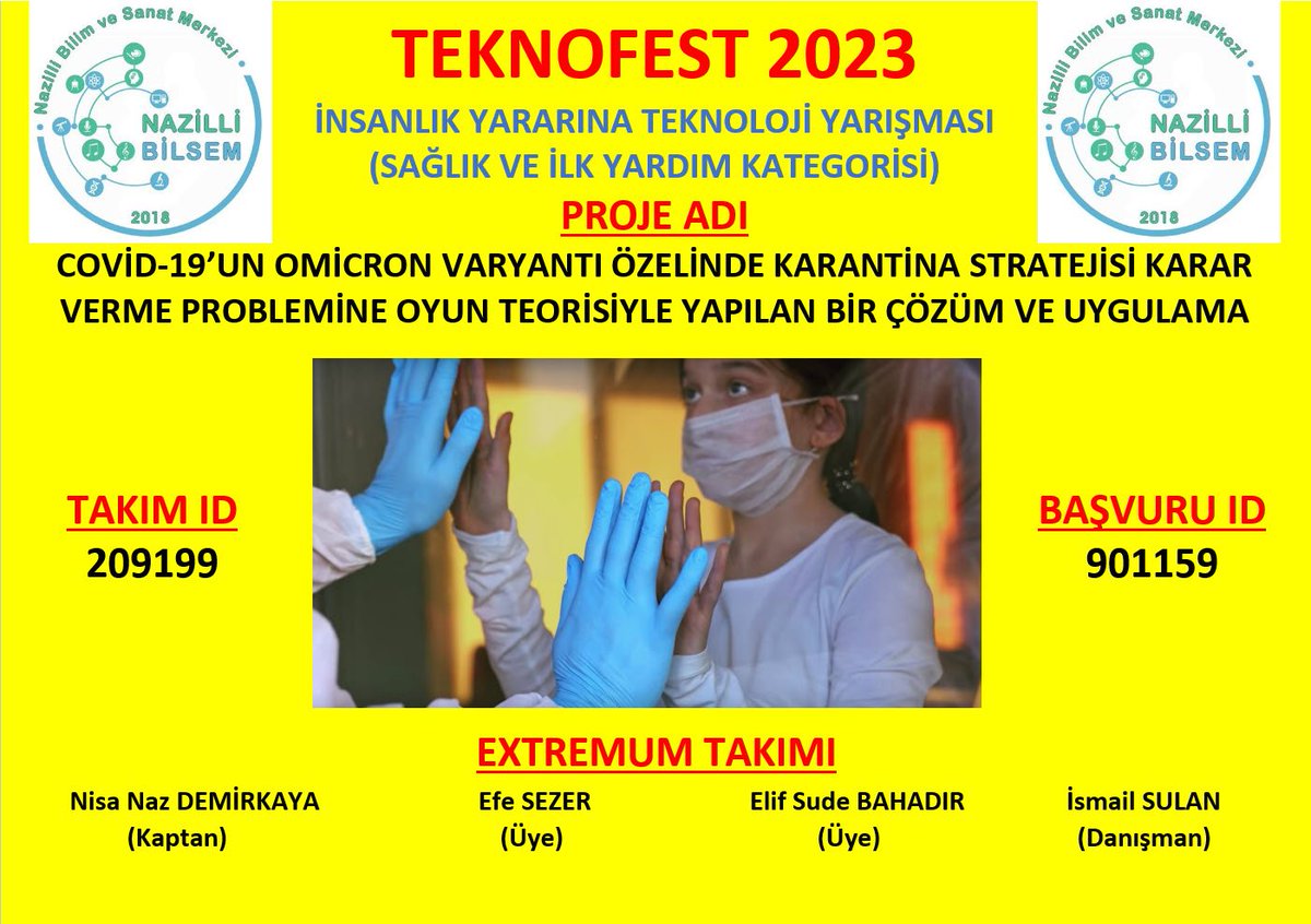 Projemiz Teknofest Türkiye finallerinde katılmaya hak kazanmıştır. Öğretmenimiz İsmail SULAN ve öğrencilerimizi tebrik eder finallerde başarılar dileriz. @ismailsulan09 <a href="/bilsemmeb/">mehmet dur</a> @nazilli_ilce_milli_egitim @aydinmem09