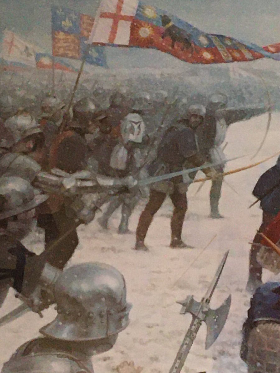 #OTD 29 March 1461 facing increasing casualties, the Lancastrians charge down from their held high ground and are met by the Yorkists in the fields between Towton and Saxton, hours of brutal hand to hand combat follows in cold, snowy and muddy conditions.