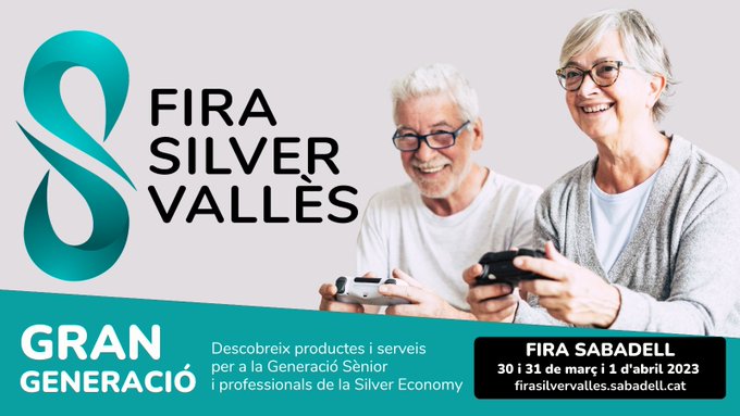 #FiraSilverVallès de la mà de <a href="/treballempresa/">Treball i Empresa</a>
 
🗓️ 30, 31 de març i 1 d'abril del 2023 
📍  #FiraSabadell

Espai per a productes i serveis per a la #GeneracióSènior i professionals de la #SilverEconomy

🔗firasilvervalles.sabadell.cat

cc <a href="/Aj_Sabadell/">Ajuntament Sabadell</a> <a href="/FiraSabadell/">Fira Sabadell</a>
#Sabadell #Silvers