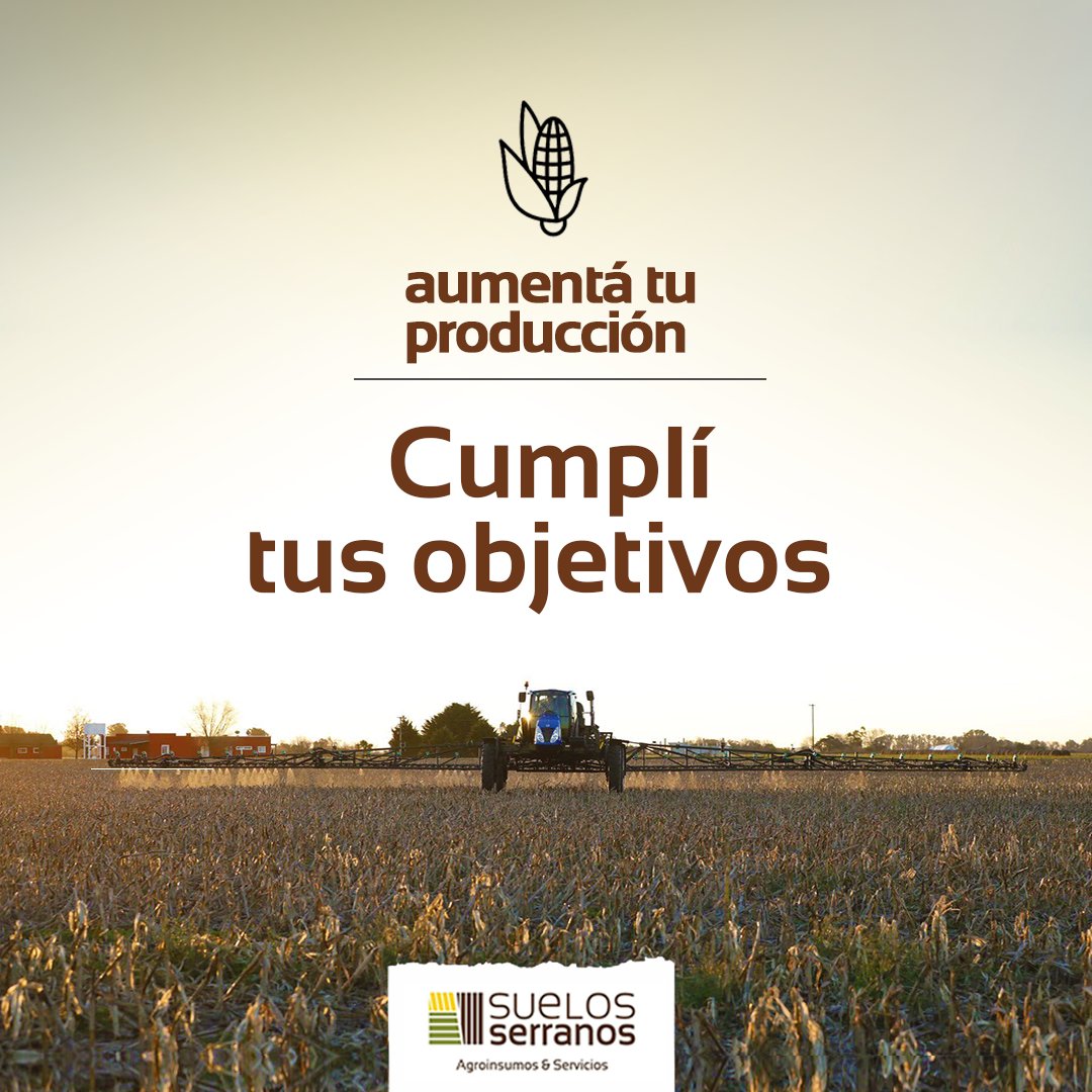 Estamos para brindarte la mejor asesría para tu campo... ¡Hace rendir tus cosechas con #suelosserranos y cumplí tus objetivos! 🌱🚜

Dejá todo en nuestras mano, somos profesionales del AGRO. 🙌

Comunicate con nuestro equipo técnico para asesoramiento⁣⁣⁣