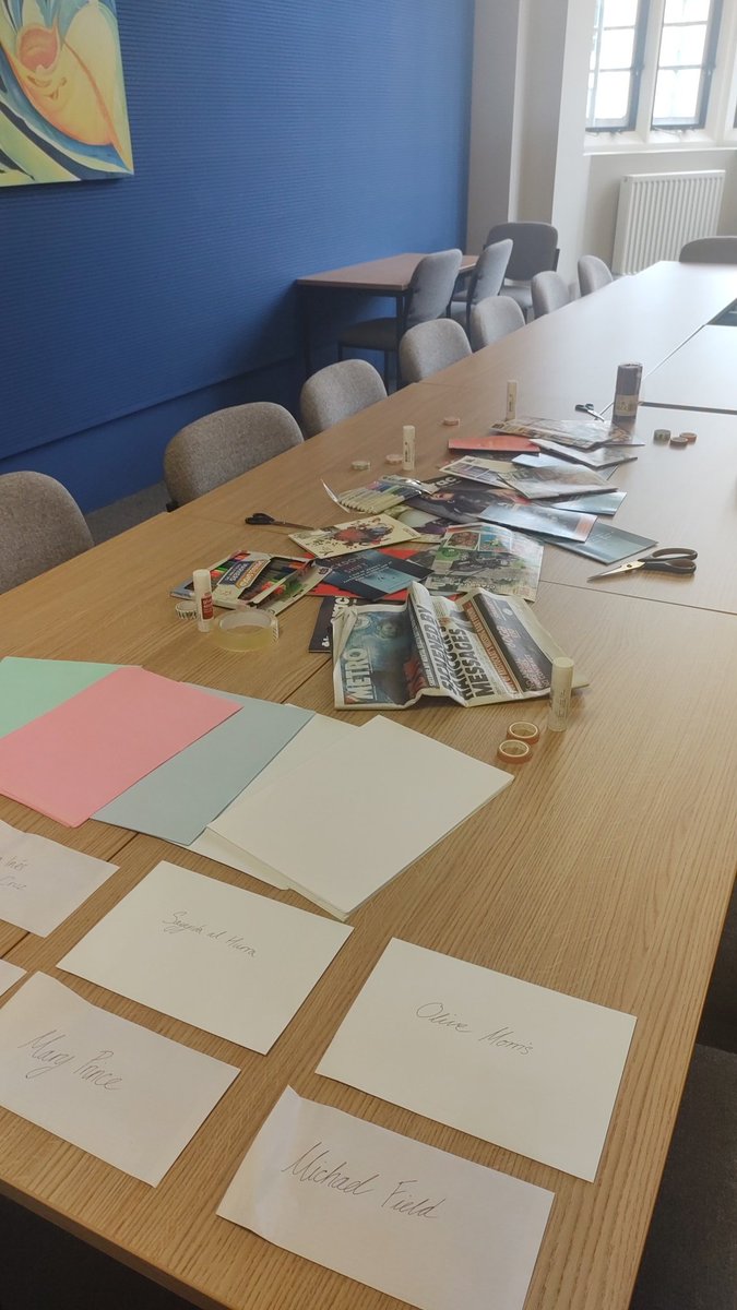 We're getting set up in ARMB 1.04 👏 come along and join us before 3 to make some zines and do some feminist history