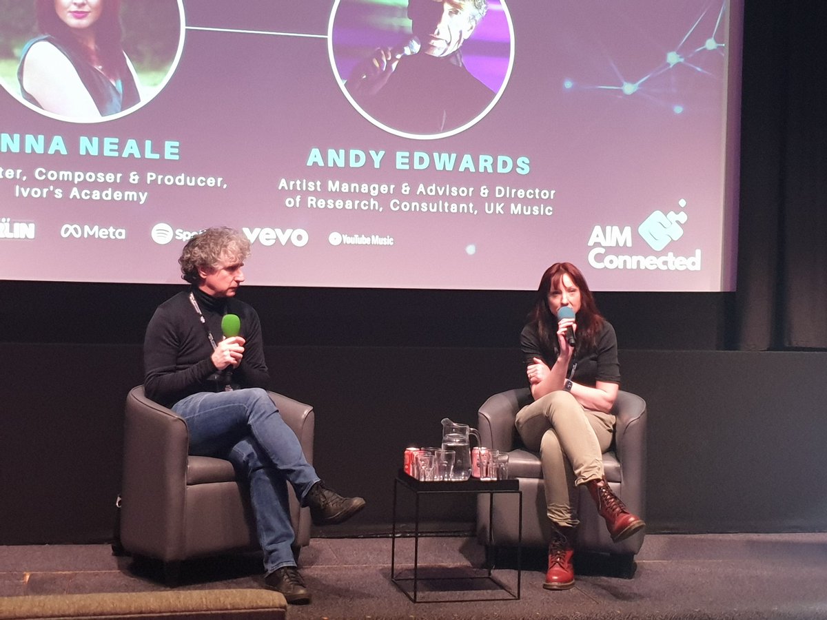 UK_Music's tweet photo. "We will come up with different ideas and solutions. We need creative thinking in the industry."
Songwriter, composer and producer @annanealemusic speaking at #AIMConnected on #Neurodiversity. https://t.co/viotMzRmKJ