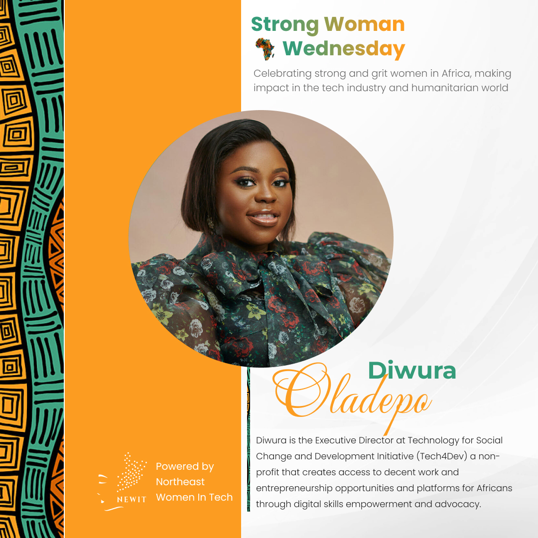 newomenintech's tweet photo. Still in the energy of women's month, today we are celebrating a strong Woman in Africa that is breaking the barrier and daring to be different! @diwuraoladepo 

Read full post on our IG account : https://t.co/KOZU8kmJCj

#strongwomanwednesday
#northeastwomenintech https://t.co/SiePX4GXPg
