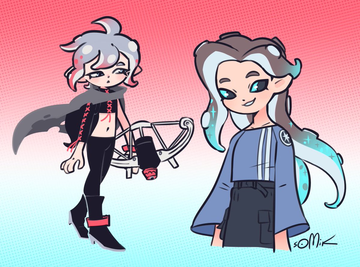 Sploon(s) of the day 13
(_@sirpangur's characters 💖)
#splatoon3