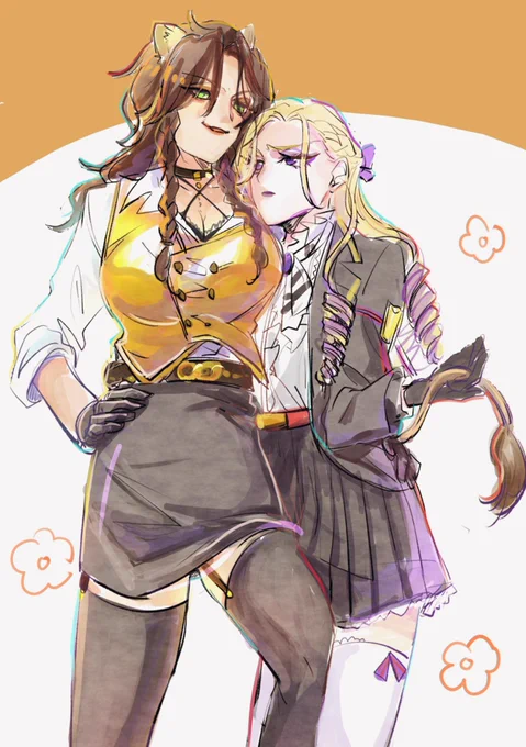 昔描いたにょたレヴィ再掲しよ 