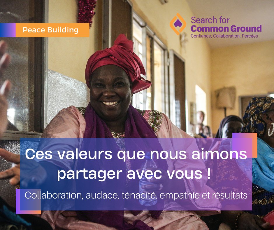 SearchMali's tweet photo. N𝐨𝐬 𝐯𝐚𝐥𝐞𝐮𝐫𝐬 𝐬𝐨𝐧𝐭 𝐝𝐞𝐬 𝐧𝐨𝐫𝐦𝐞𝐬 𝐜𝐮𝐥𝐭𝐮𝐫𝐞𝐥𝐥𝐞𝐬
Nous considérons ces valeurs comme les normes culturelles de #Search: #collaboration, #audace, #ténacité, #empathie et #résultats.
#search41
#searchforcommongroundMali
#valeurs
#consolidationdelapaix https://t.co/DM0N6Junci