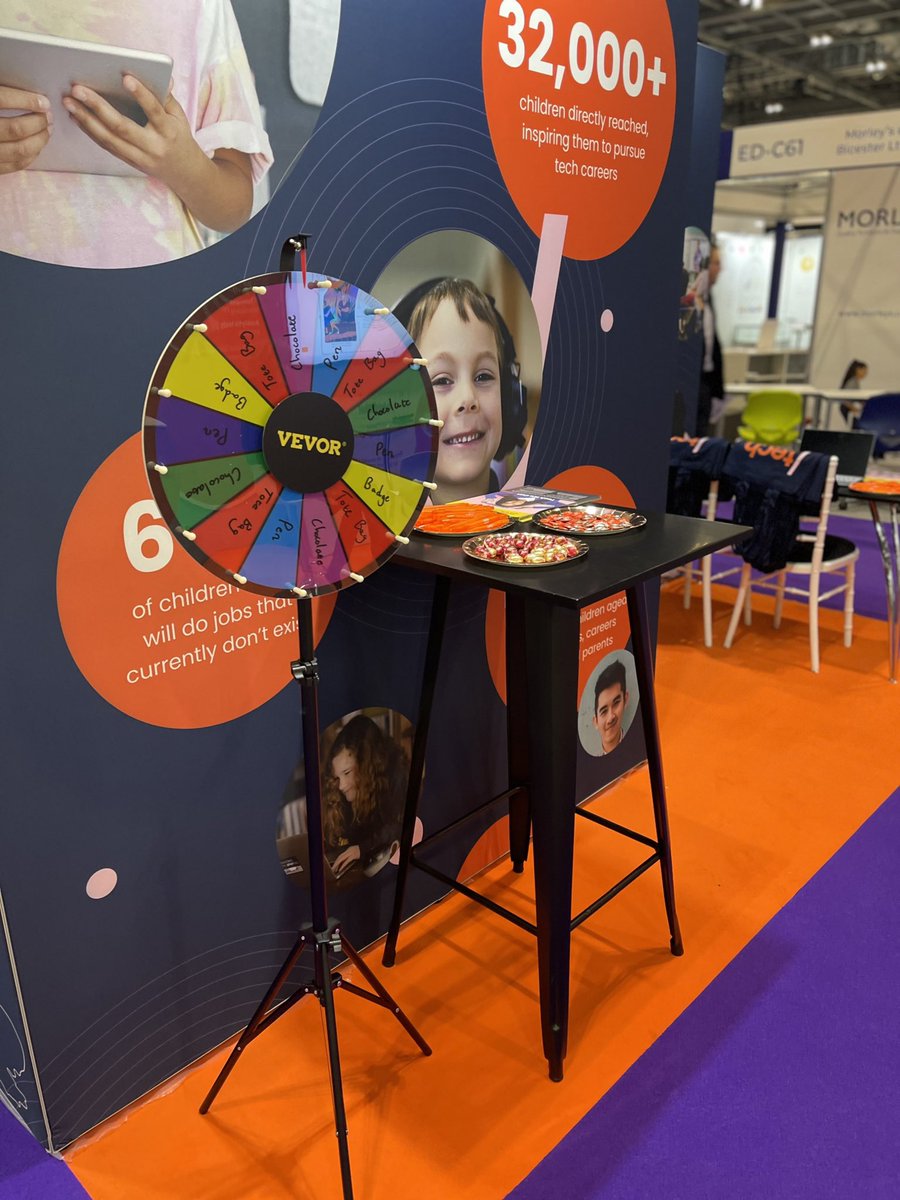 Tech_She_Can's tweet photo. The team are ready to chat to everyone at the @Bett_show. Stop by to say hello and win some exciting PRIZES! 

#Bett2023 https://t.co/BIKOOF697E